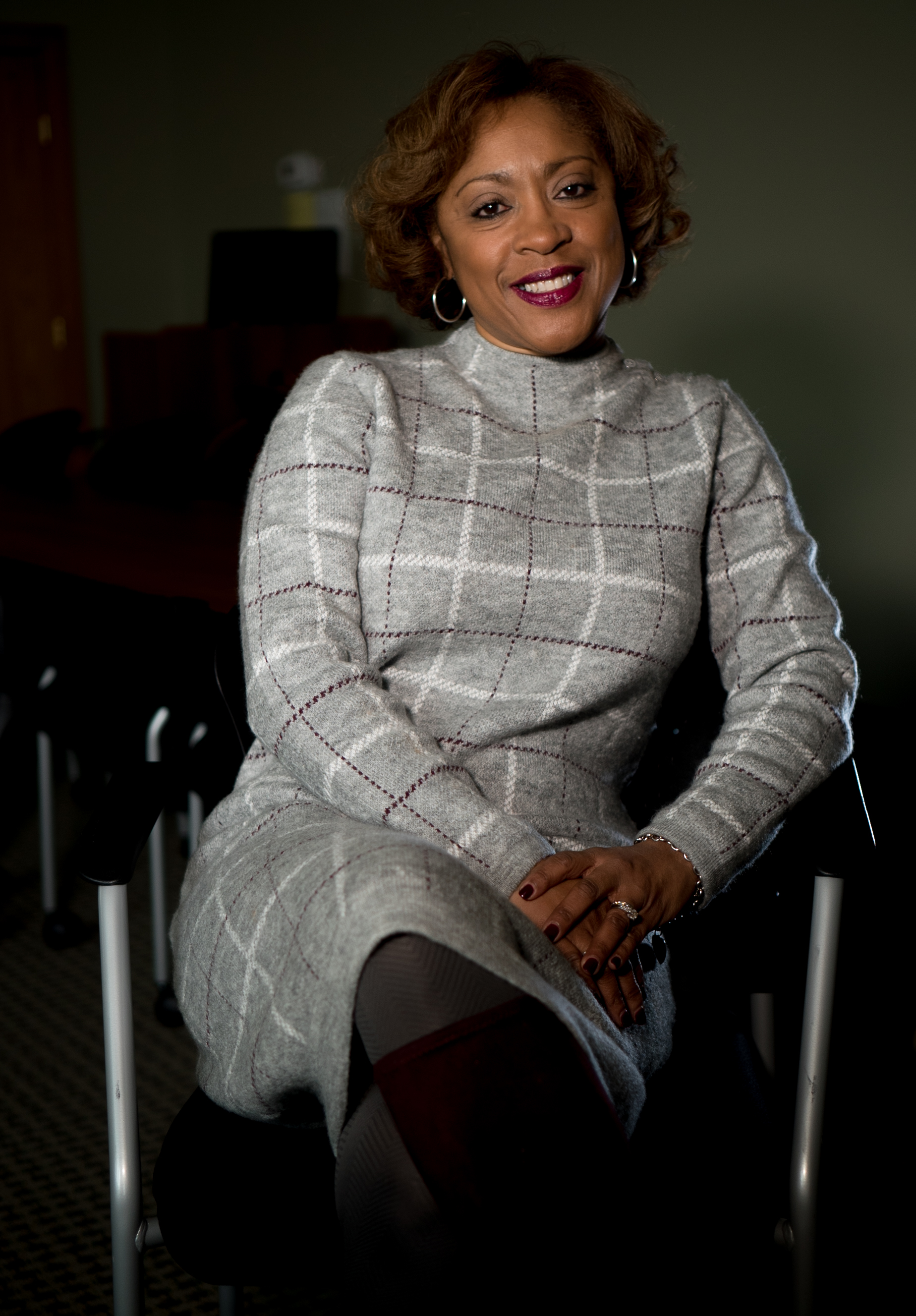 Seated portrait of Spalding University trustee Dana Jackson