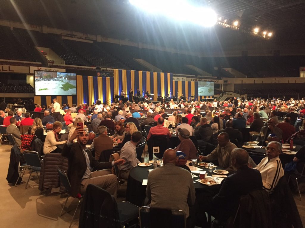 Spalding Bracketology crowd at Freedom Hall