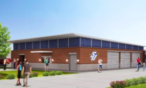 Rendering of propose Spalding athletic complex fieldhouse