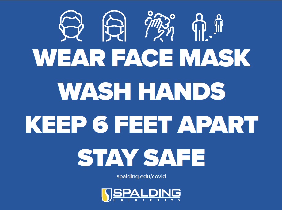 wear a face mask, wash hands, keep 6 feet apart. stay safe