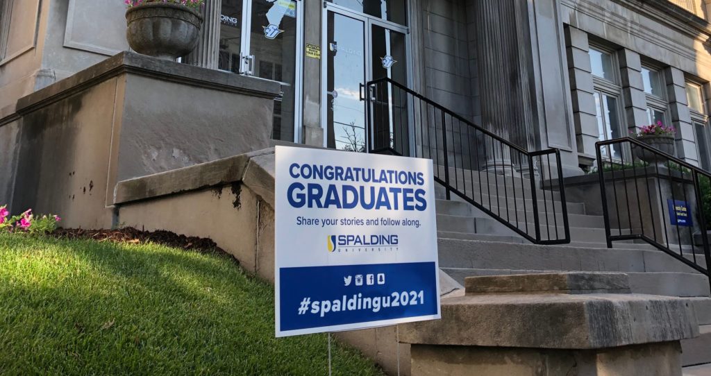 2021 Spalding Graduation sign