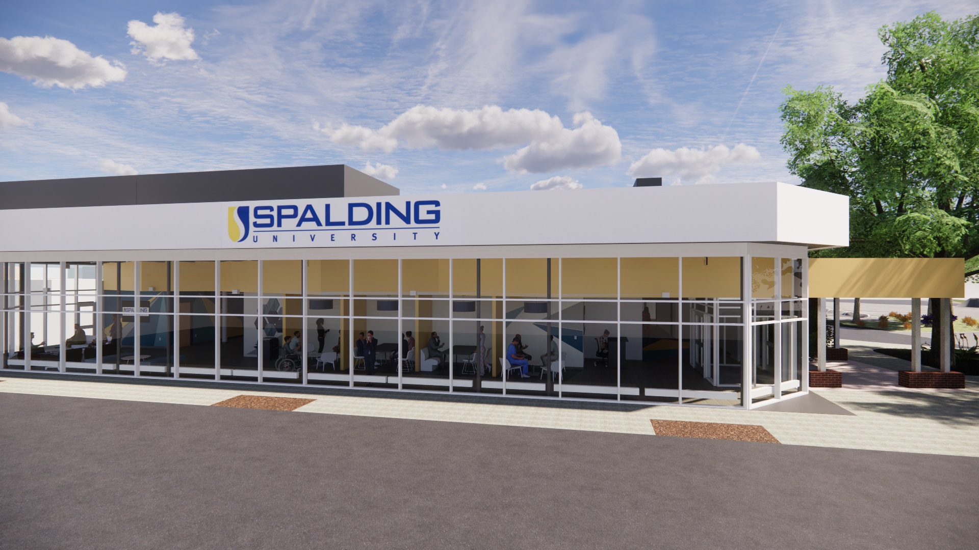 Spalding School of Physical Therapy building rendering