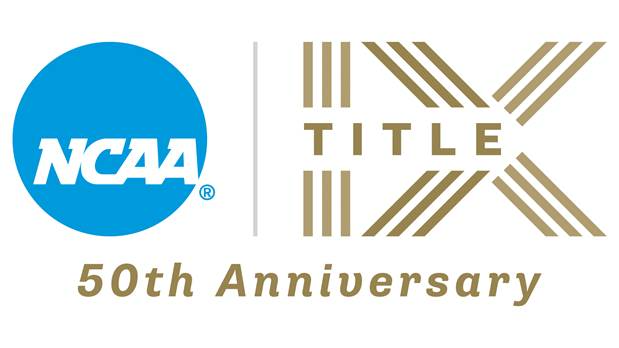 NCAA Title IX 50th Aniversary Logo
