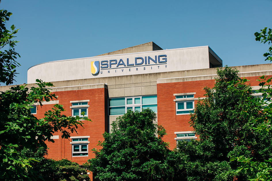 Spalding logo on building