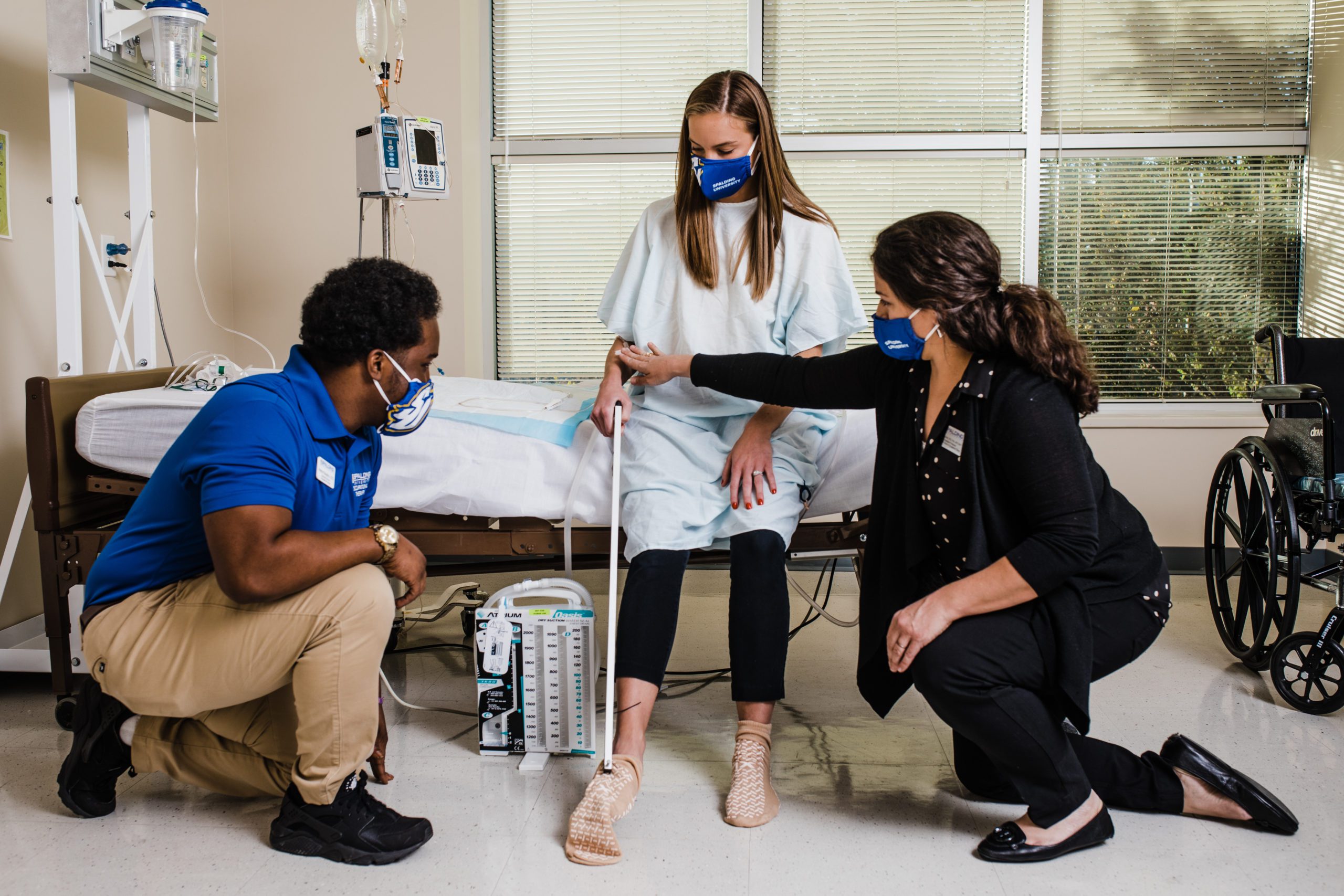 Healthcare students at Spalding University