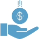 hand with coin icon