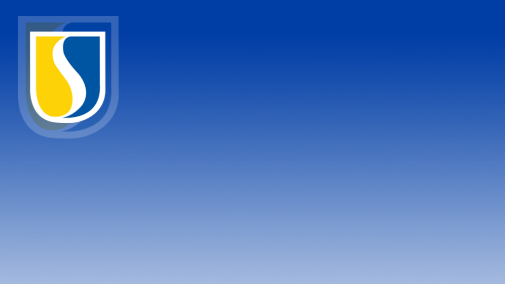 Spalding crest with blue to white gradient background